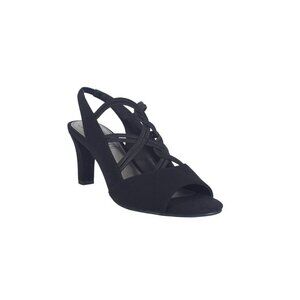 Impo Womens Velia Memory Foam Stretch Slingback Pump Sandals Black Size 8.5M NIB